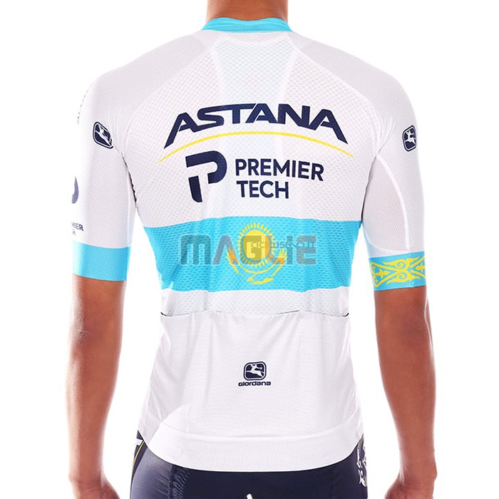 Maglia Astana Manica Corta 2021 Campione Kazako